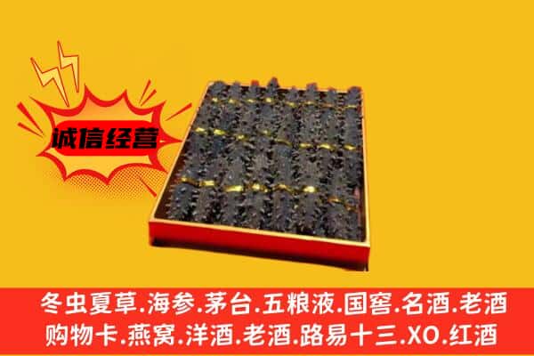 驻马店汝南县回收海参